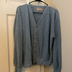 Blue Fox Button-Up Cardigan